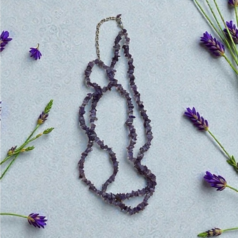 🫶🏻 Double Amethyst Necklace